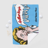 Serviette de golf de golf de séchage personnalisée (En situation)