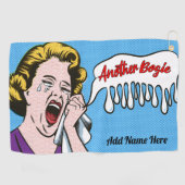 Serviette de golf de golf de séchage personnalisée (Horizontal)