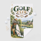 Serviette de golf de golf vintage (En situation)