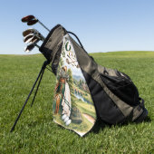 Serviette de golf de golf vintage (Vert)
