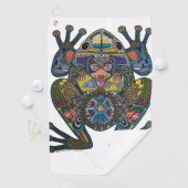 Serviette de golf de Grenouille (En situation)