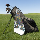 Serviette de golf de Grenouille (Vert)