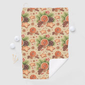 Serviette de golf de Holiday Spice (En situation)