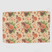 Serviette de golf de Holiday Spice (Horizontal)