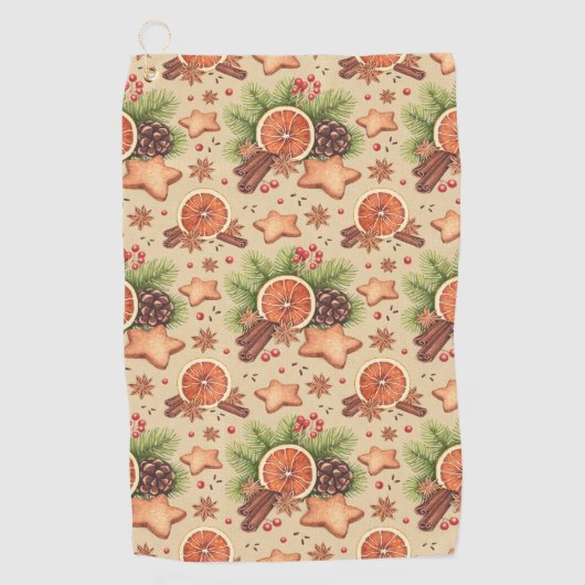 Serviette de golf de Holiday Spice (Devant)