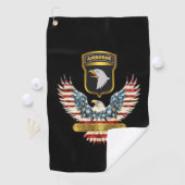 Serviette de golf de la 101e division aéroportée (En situation)