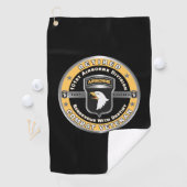 Serviette de golf de la 101e division aéroportée (En situation)