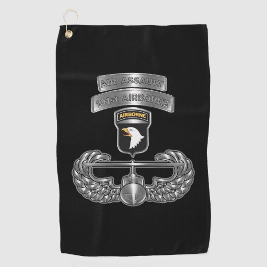 Serviette de golf de la 101e division aéroportée (Devant)