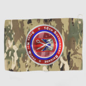 Serviette de golf de la 16e Brigade de soutien (Horizontal)