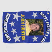 Serviette de golf de la Fête des pères "Superstar  (Horizontal)