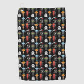 Serviette de golf de la fête d'Halloween (Devant)