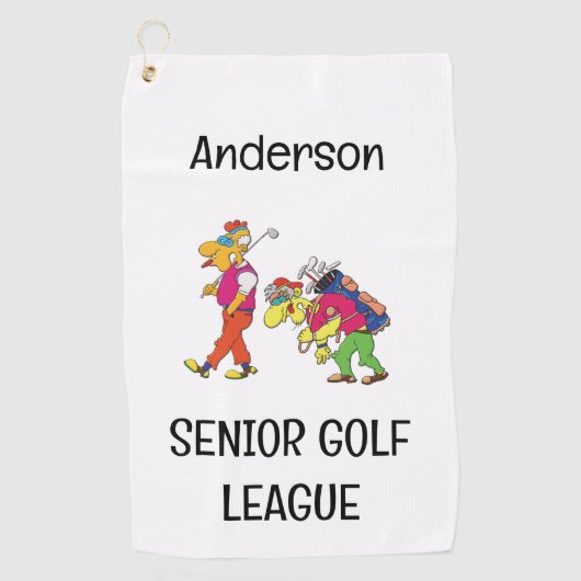 Serviette de golf de la Senior Golf League (Devant)