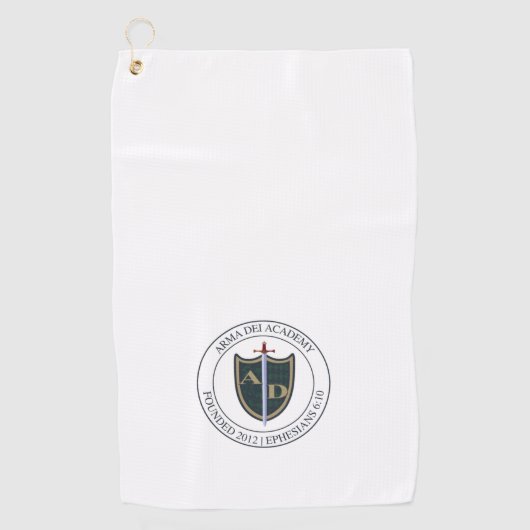 Serviette de golf de l'Académie Arma Dei (Devant)