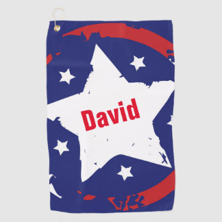 Serviette de golf de l'étoile patriotique