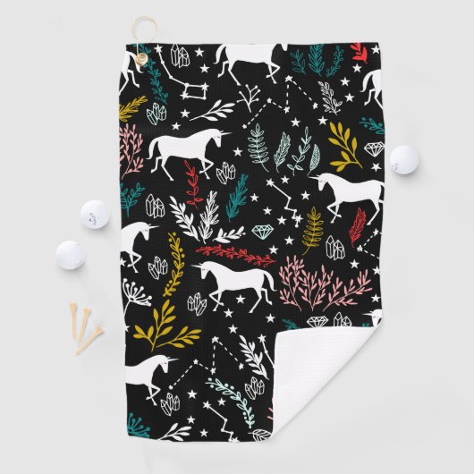 Serviette de golf de licorne (En situation)