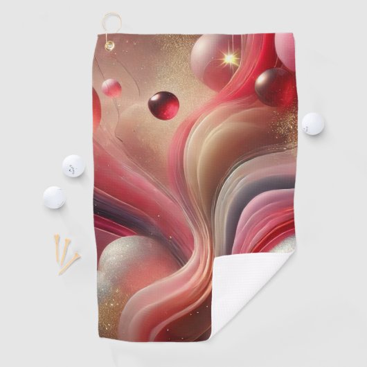 Serviette de golf de luxe Art Abstrait (En situation)