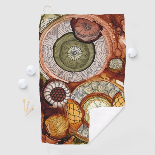 Serviette de golf de machine de temps (En situation)