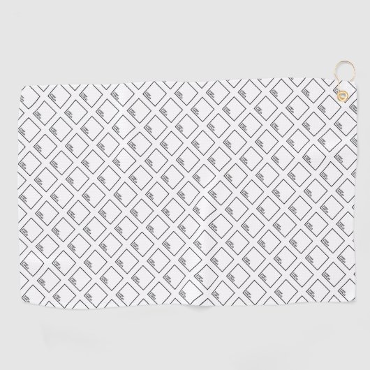 Serviette de golf de marque Logo (Horizontal)