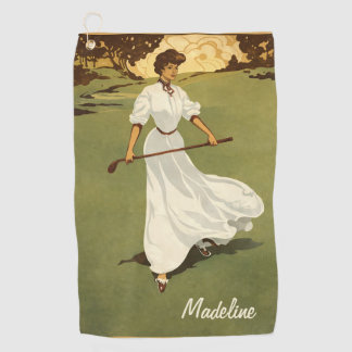 Serviette de golf de mode vintage personnalisée
