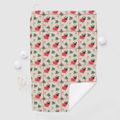 Serviette de golf de Noël Puggy (En situation)