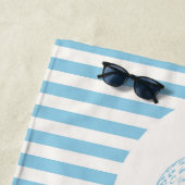 Serviette de golf de plage de Naples avec amour (En situation)