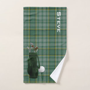 Serviette de golf de plaid de Currie