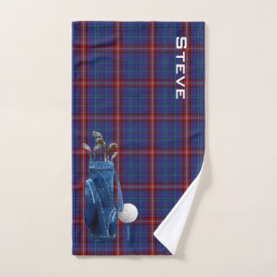 Serviette de golf de plaid de Glenn