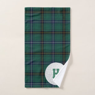 Serviette de golf de plaid de tartan de clan de