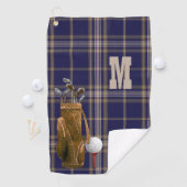 Serviette de golf de plaid de tartan de clan de (En situation)