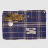 Serviette de golf de plaid de tartan de clan de (Horizontal)