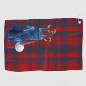 Serviette de golf de plaid de tartan de MacDougall (Horizontal)