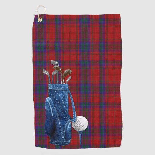 Serviette de golf de plaid de tartan de MacDougall (Devant)