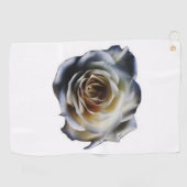 Serviette de golf de rose blanc (Horizontal)