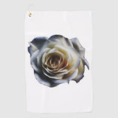 Serviette de golf de rose blanc (Devant)