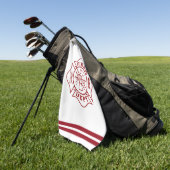 Serviette de golf de sapeur-pompier (Vert)