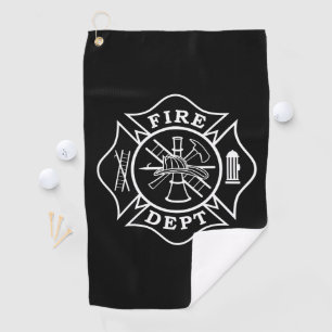 Serviette de golf de sapeur-pompier