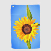 Serviette de golf de tournesol jaune (Devant)
