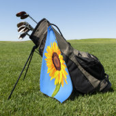 Serviette de golf de tournesol jaune (Vert)