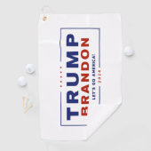 Serviette de golf de Trump Brandon 2024™ Election  (En situation)
