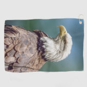 Serviette de golf d'Eagle chauve (Horizontal)