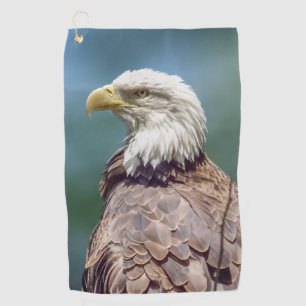 Serviette de golf d'Eagle chauve