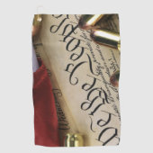 Serviette De Golf Déclaration d'indépendance (Devant)