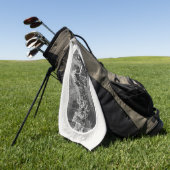 Serviette De Golf Déclaration d'indépendance : billet de 2 dollars, (Vert)