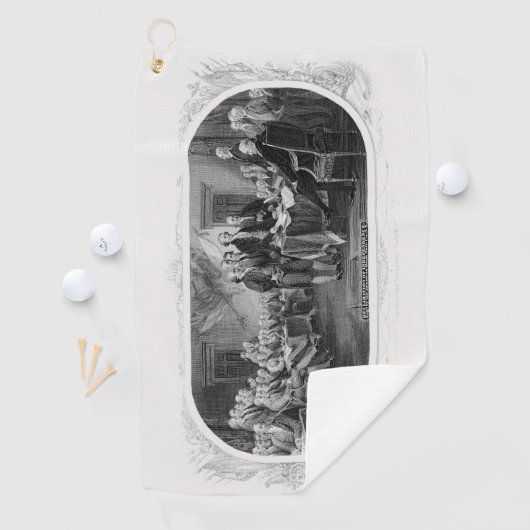 Serviette De Golf Déclaration d'indépendance : Projet de loi de 2 $, (En situation)