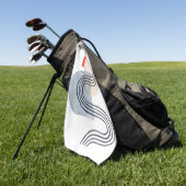 Serviette De Golf Déco Lever IV (Vert)