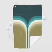 Serviette De Golf Décor à deux arches de style rétro (En situation)