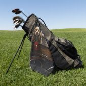 Serviette De Golf Décor de Noël Cockapoo Snowy Sleigh (Vert)