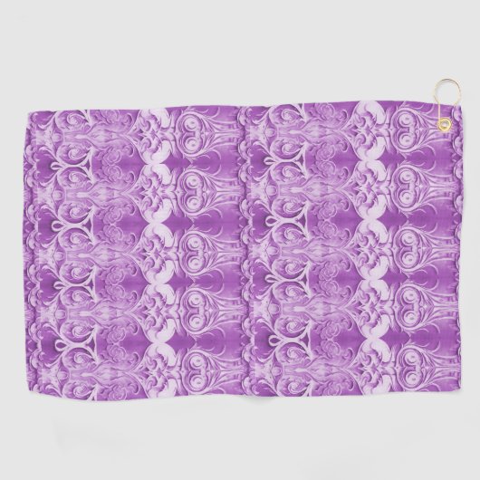 Serviette de golf décorative violette (Horizontal)