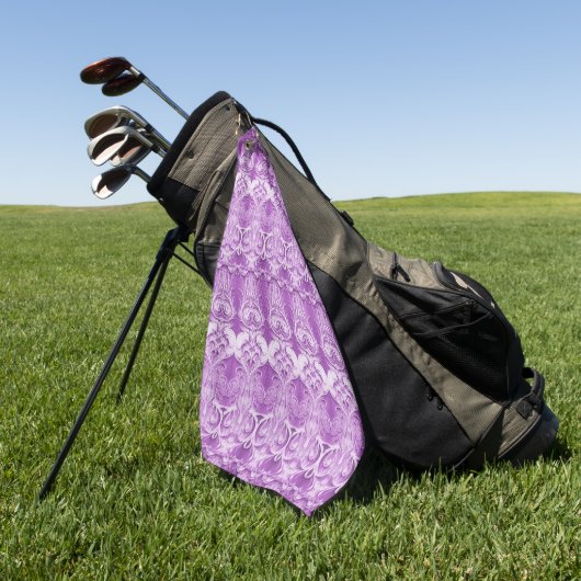 Serviette de golf décorative violette (Vert)