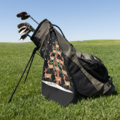 Serviette De Golf Deer Christmas Tree Drôle Vacances Cute Reindeer (Vert)